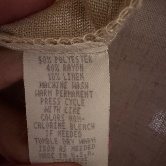 Vintage Requirements Women’s Linen Blend Blazer SportsCoat in Tan, Size 16 - Picture 4 of 8